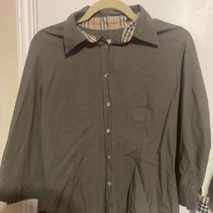 Burberry button down shirt